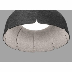 Colgante Mute gris oscuro 3000k Faro